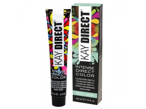 KAY DIRECT PASTEL Green (pastelinė žalia) tiesioginio pigmento plaukų dažai be amoniako ir peroksido profesionaliam naudojimui 100ml